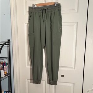 Dickies Olive Green Jogger Scrub Pants